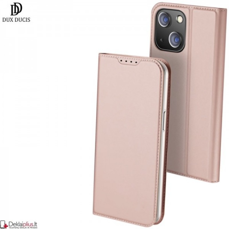 Dux Ducis Skin Pro dirbtinės odos dėklas - rausvas (Apple Iphone 15 Plus) Dux Ducis Skin Pro dirbtinės odos dėklas - rausvas (Apple Iphone 15 Plus)